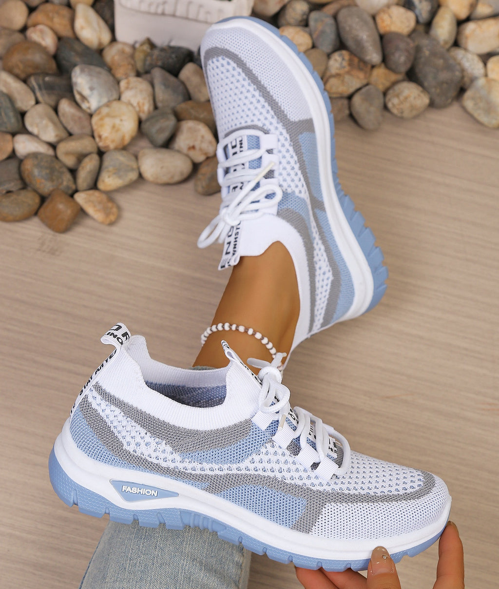 Breathable Knit Sneakers – Lightweight Everyday Walking Shoes