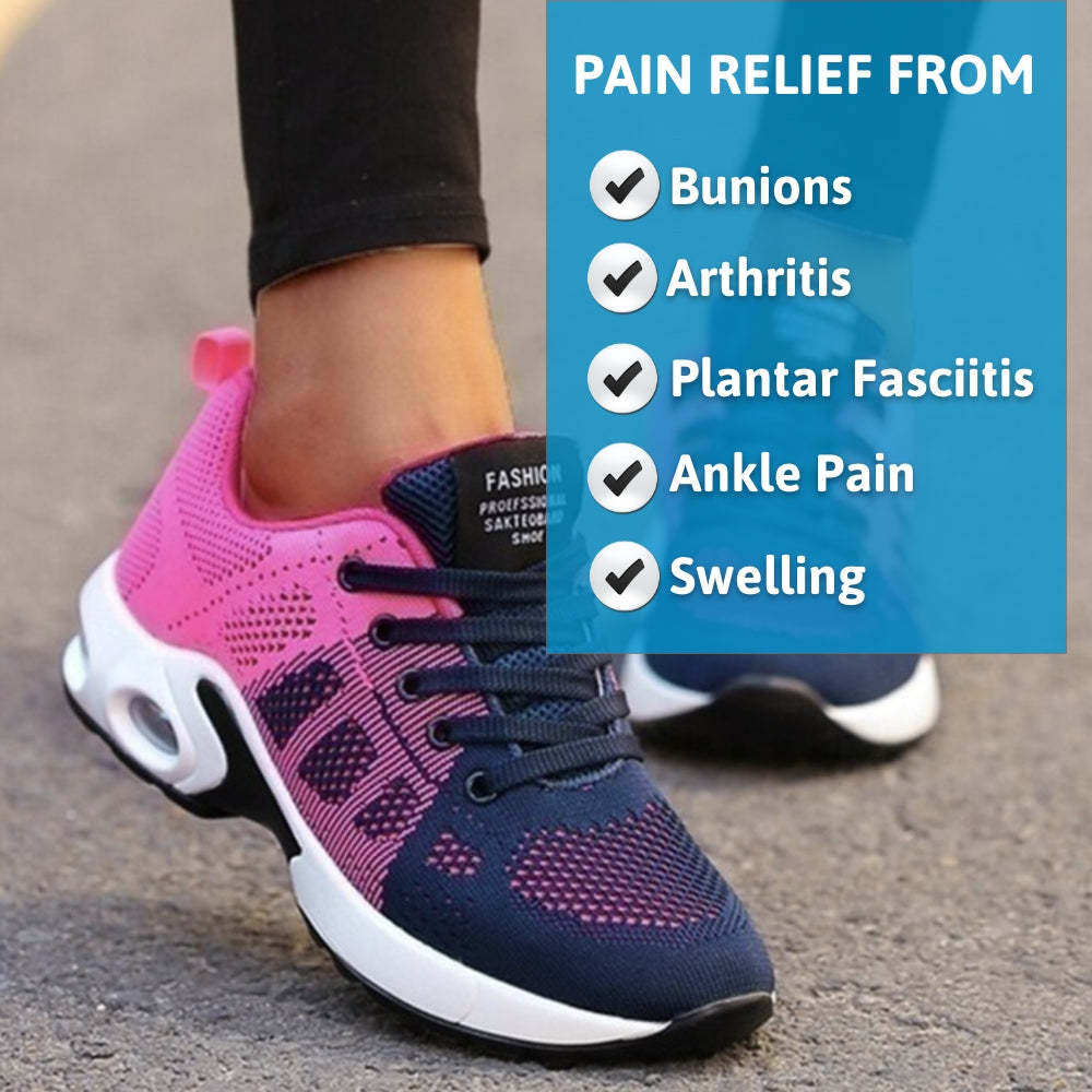 Gradient Knit Sneakers – Breathable Lightweight Walking Shoes