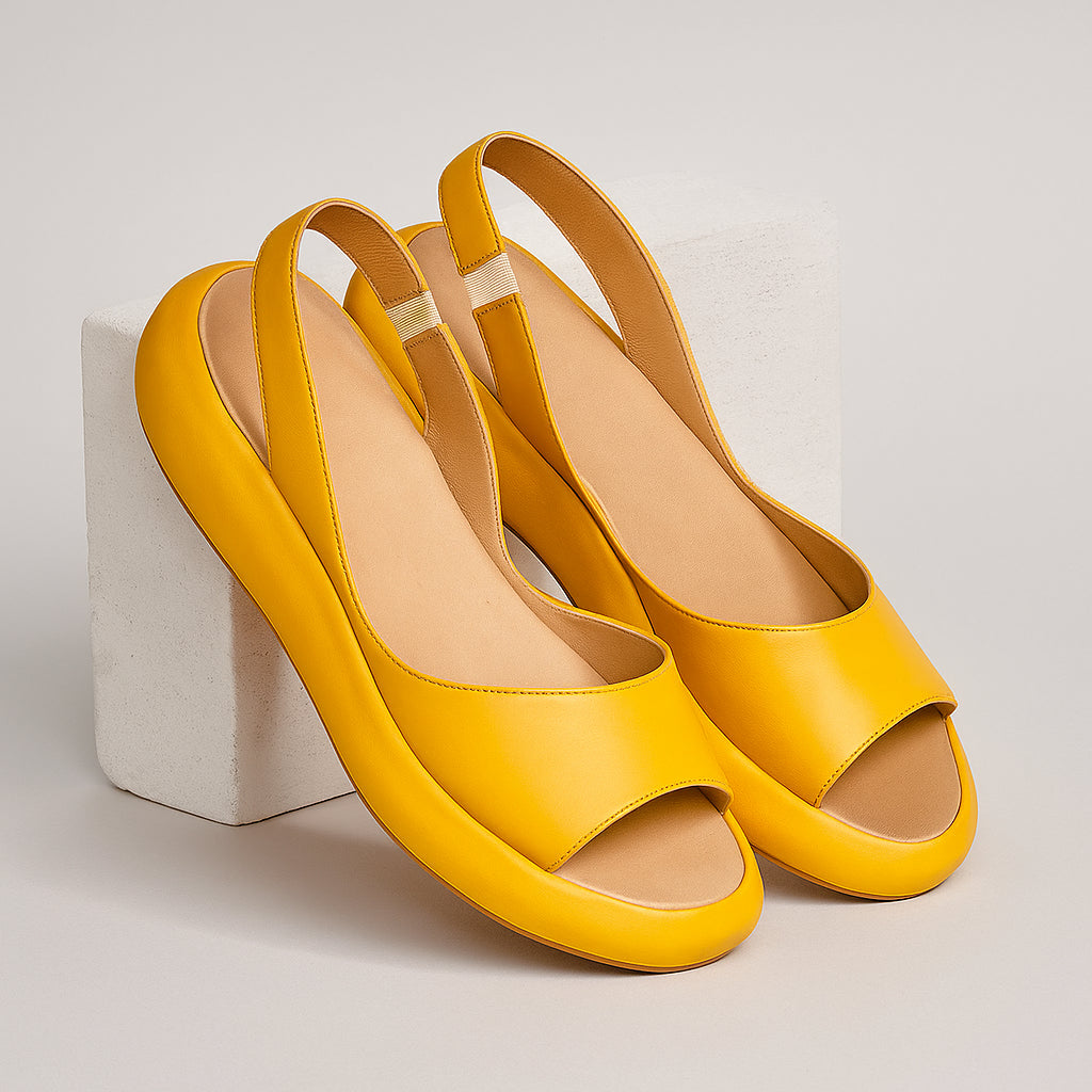 Platform Slingback Sandals – Open Toe Everyday Comfort Sandals