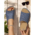 Floral Lace Slide Sandals – Open Toe Comfort Summer Slides