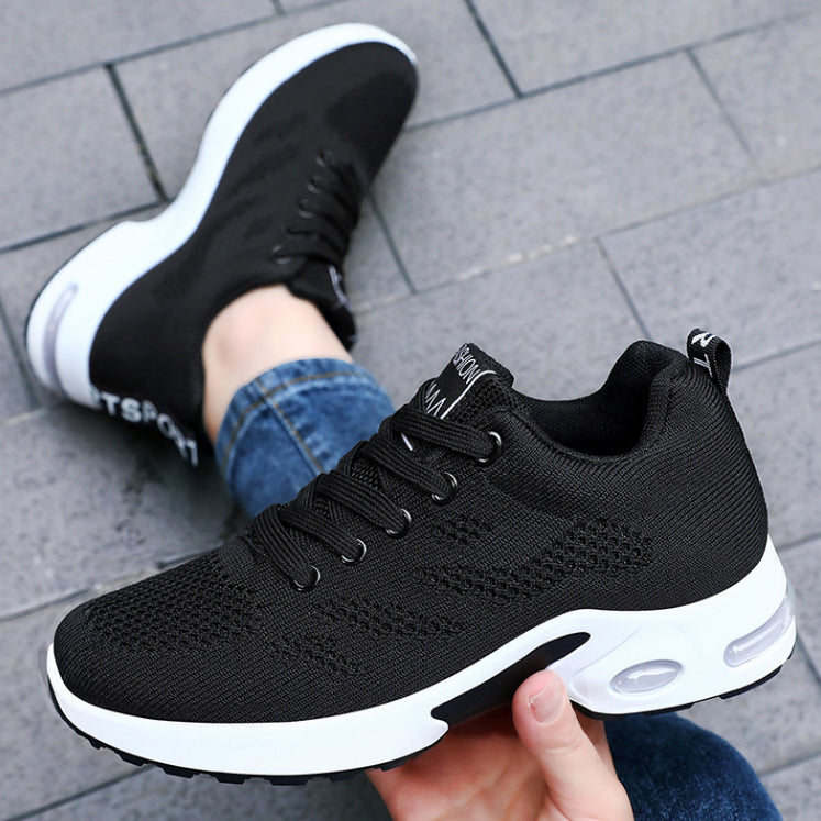 Gradient Knit Sneakers – Breathable Lightweight Walking Shoes