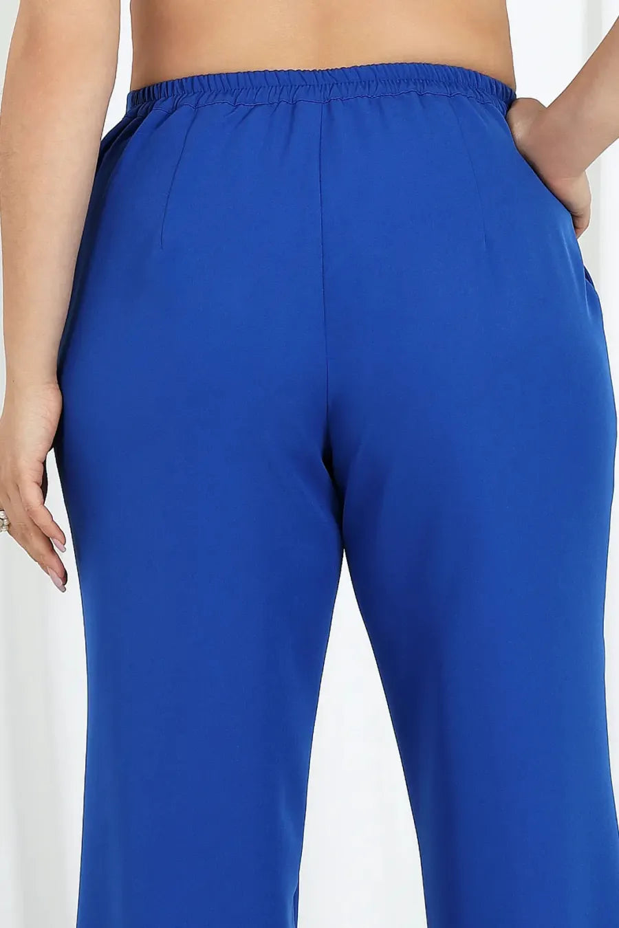 Elegant Layered Chiffon High-Low Top and Pants Two Piece Set