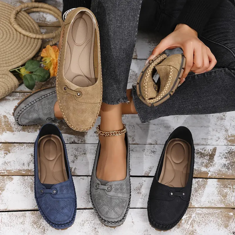 Women's Leather Soft-soled Non-slip Shoes