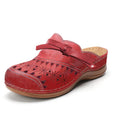 Bowknot Cutout Mule Sandals – Closed Toe Comfort Slides