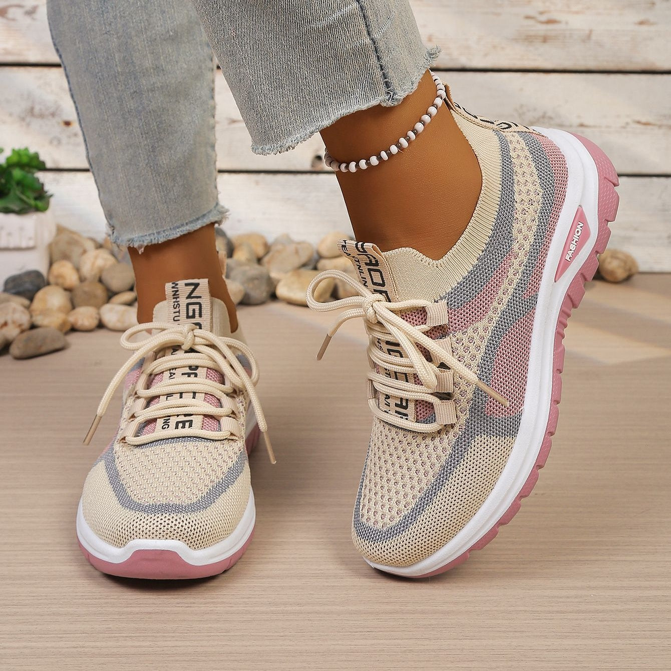 Breathable Knit Sneakers – Lightweight Everyday Walking Shoes