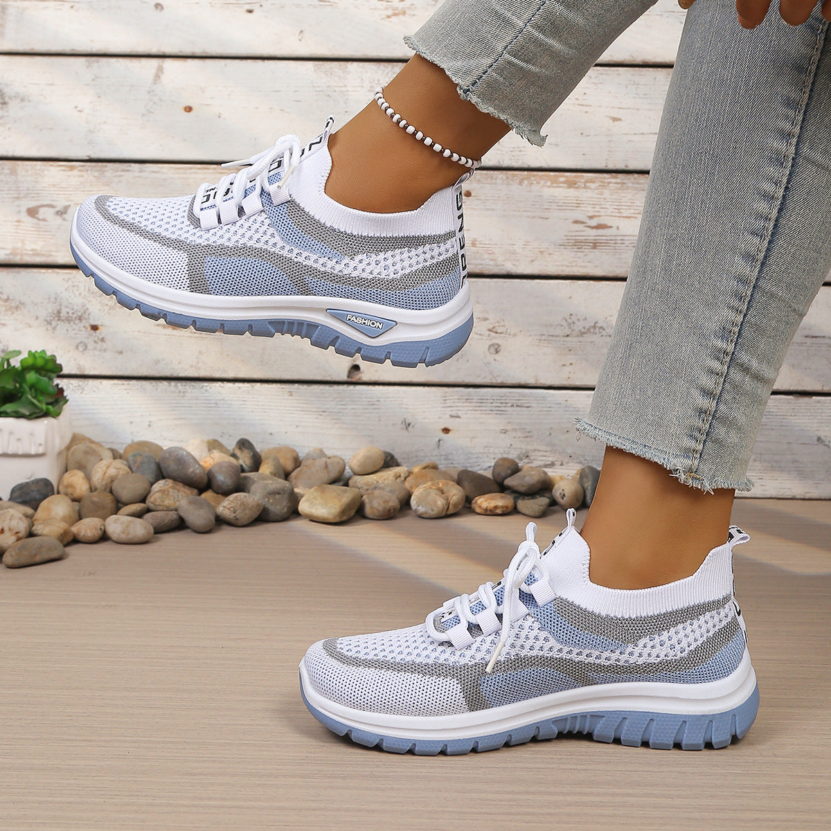 Breathable Knit Sneakers – Lightweight Everyday Walking Shoes