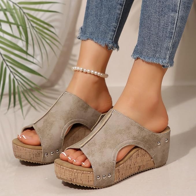 Artisan 2.5" Cork-Core Wedges: Anatomical Support Meets High-End Style