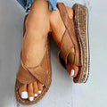 Cross Strap Platform Sandals – Lightweight Comfort Walking Sandals