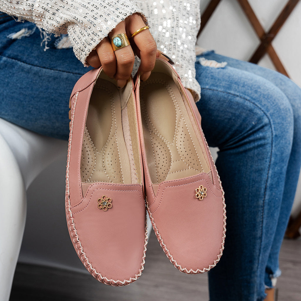 Soft Leather Loafers – Slip-On Comfort Walking Shoes