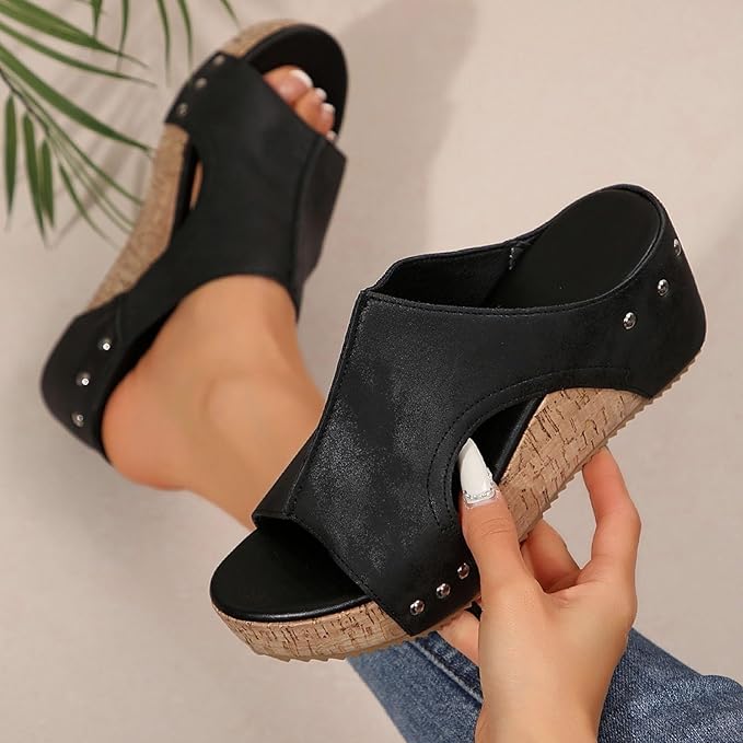 Artisan 2.5" Cork-Core Wedges: Anatomical Support Meets High-End Style