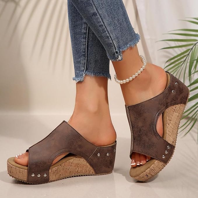 Artisan 2.5" Cork-Core Wedges: Anatomical Support Meets High-End Style