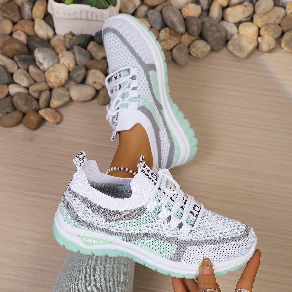 Breathable Knit Sneakers – Lightweight Everyday Walking Shoes
