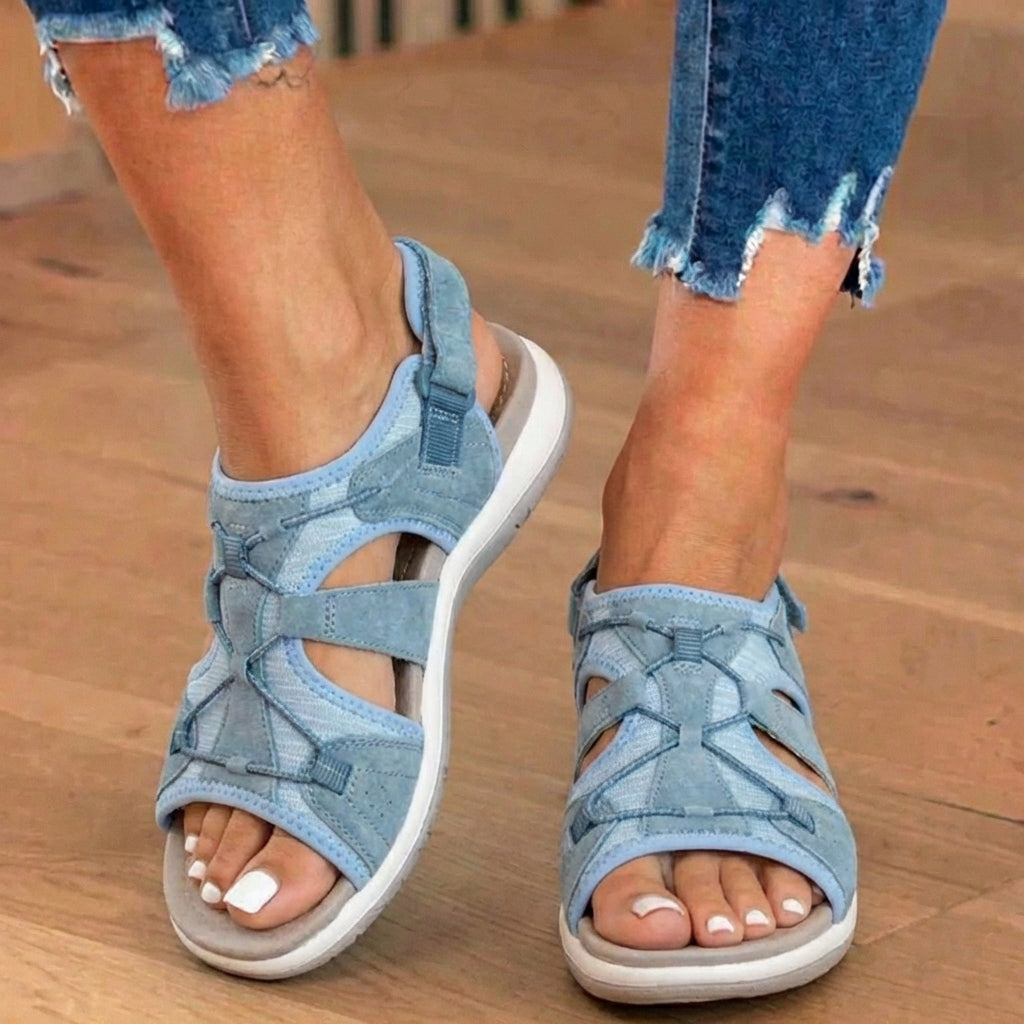 Sport Mesh Walking Sandals – Adjustable Multi-Strap Comfort Sandals
