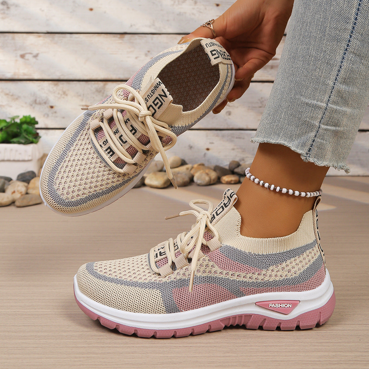Breathable Knit Sneakers – Lightweight Everyday Walking Shoes