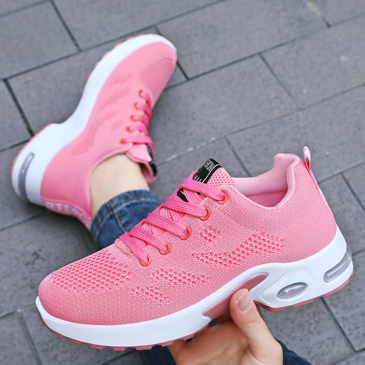 Gradient Knit Sneakers – Breathable Lightweight Walking Shoes
