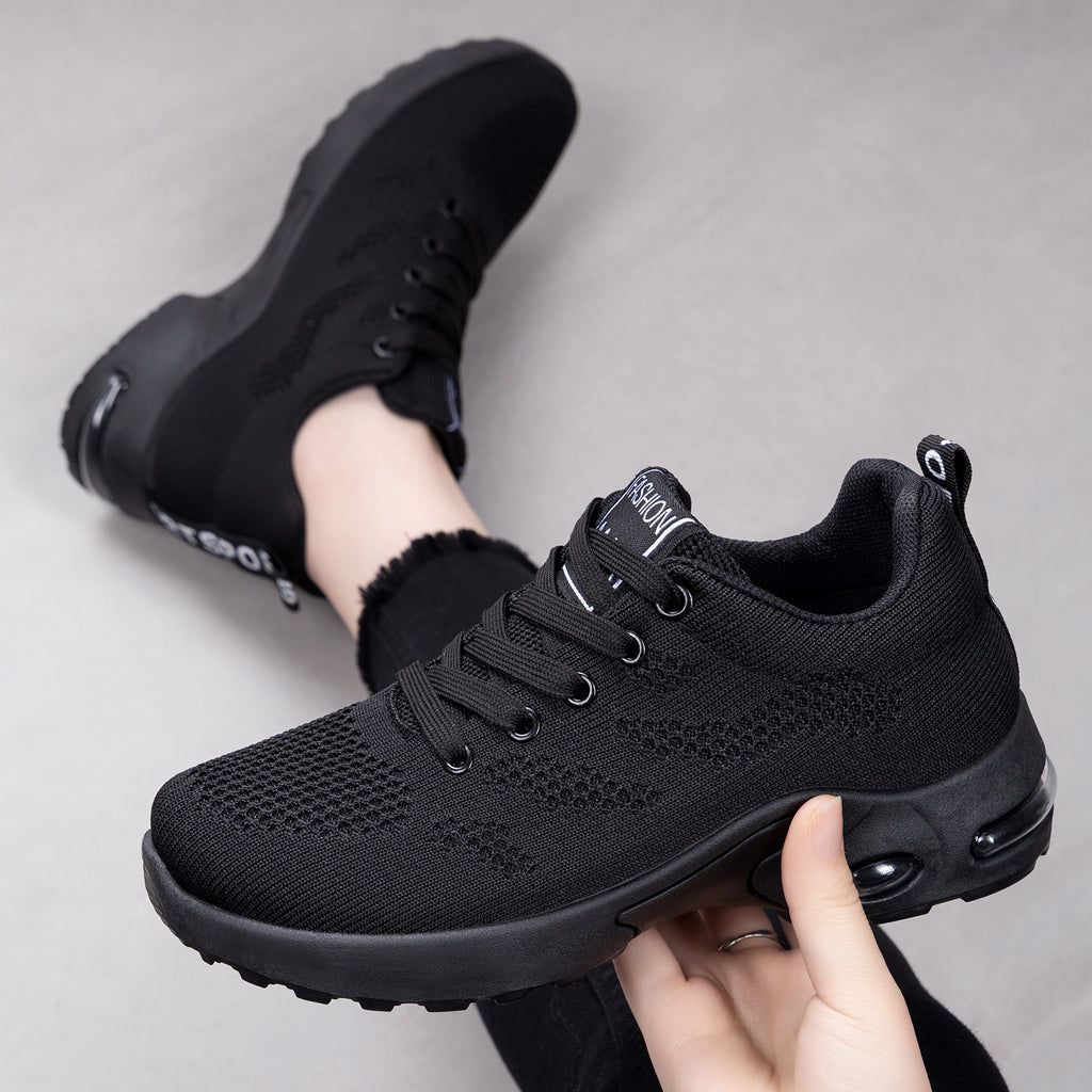 Gradient Knit Sneakers – Breathable Lightweight Walking Shoes
